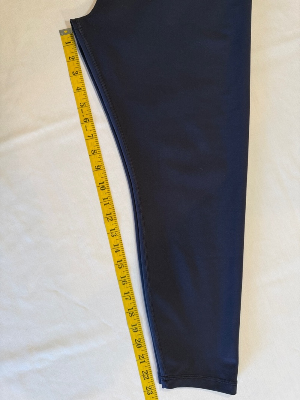 PELOTON Navy Blue Cadent High-Rise Ankle Crop Leggings Bike Cycle XXL ~ Like New - Picture 11 of 13